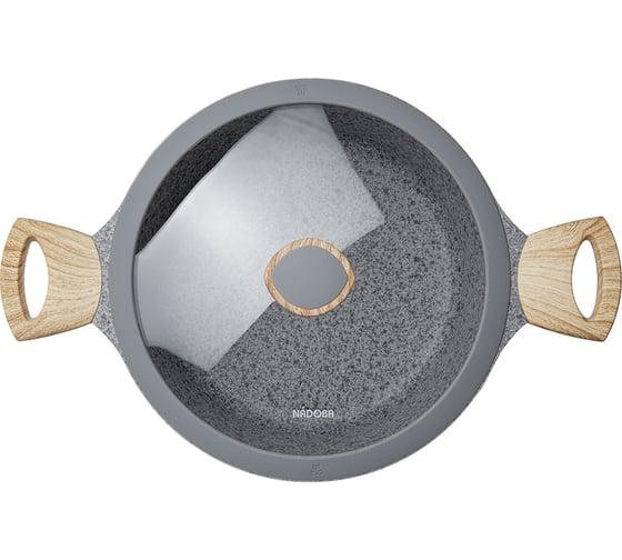 Кастрюля NADOBA MINERALICA с антипригарным покрытием, с крышкой, 24 см / 4,3 л, 728411