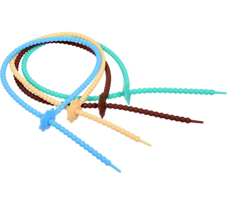 Силиконовые завязки для кулинарии MARMITON 43 см, 4 шт, цвет в ассортименте 12109