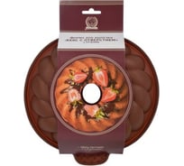 Силиконовая форма MARMITON Кекс с отверстием с ручками 29х25х5,5 см, цвет в ассортименте 16030