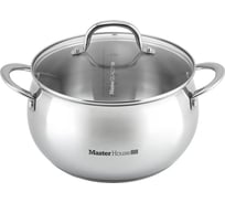 Кастрюля Master House со стеклянной крышкой Signore-6,7 60604