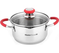 Кастрюля Master House со стеклянной крышкой Rosse-2,3 75040