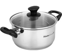 Кастрюля Master House со стеклянной крышкой Nero-3,0 60476