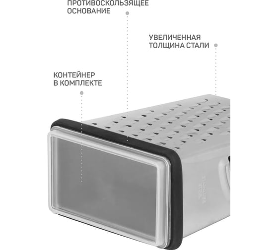 Четырехгранная терка Master House Оникс 60683