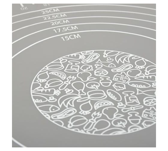 Силиконовый кулинарный коврик MARMITON Basic со шкалой, 40x30 см 17408