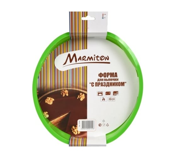 Силиконовая форма MARMITON С праздником 27,5х5 см, цвет в ассортименте 16120