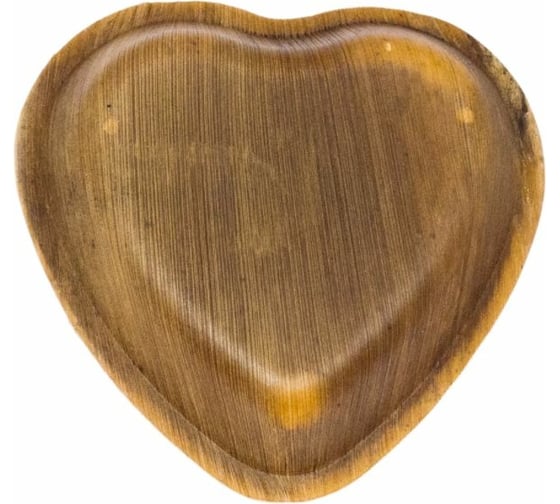 Тарелка PAPSTAR СЕРДЦЕ ЭКО ПАЛЬМОВЫЙ ЛИСТ, 155х165 мм, 25 шт PS-85501