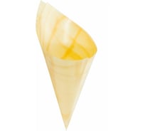 Фуршетная форма PAPSTAR Конус, 100мл, Н125хD65 мм, дерево, 50 шт PS-85674