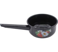 Ковш Сибирские товары эмаль 1.5 л Клубника садовая чёрный ТП5599