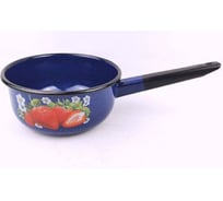 Ковш Сибирские товары эмаль 1.5 л Клубника садовая кобальтовый ТП6405