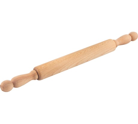 Скалка Mallony 40 см с вращающимися ручками бук 005543