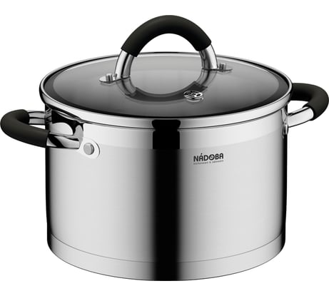 Кастрюля NADOBA OLINA со стеклянной крышкой, 20 см/3,2 л, 726412