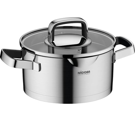 Кастрюля NADOBA DONA со стеклянной крышкой, 18 см/2,3 л, 726113
