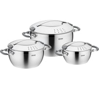 Набор кастрюль NADOBA MLADA с металлическими крышками, 6 пр., 727718