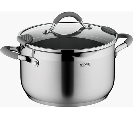 Кастрюля NADOBA NITA со стеклянной крышкой, 24 см/6,1 л, 726911