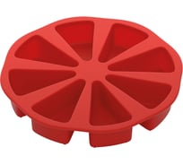 Форма NADOBA MILA для порционного торта, силиконовая, 26x26x4,5 см, 762024