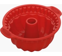 Форма NADOBA MILA для круглого кекса глубокая, силиконовая, 28x24x10 см, 762019