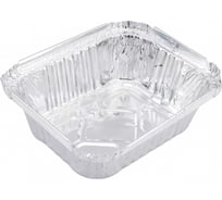 Форма для выпечки Mallony LAMINA размер 15x12x47 см из алюминиевой фольги, прямоугольная, одноразовая 006049