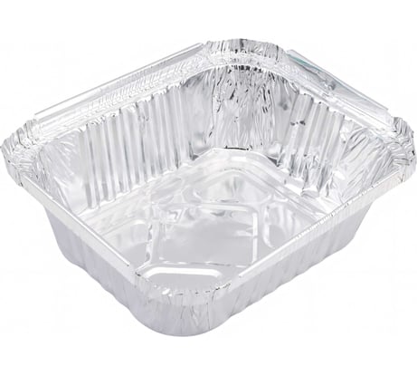 Форма для выпечки Mallony LAMINA размер 15x12x47 см из алюминиевой фольги, прямоугольная, одноразовая 006049