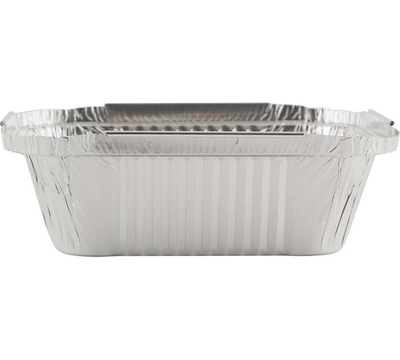 Форма для выпечки Mallony LAMINA размер 15x12x47 см из алюминиевой фольги, прямоугольная, одноразовая 006049