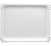 Сервировочный прямоугольный поднос PAPSTAR 330х180 мм, картон, белый, 250 шт PS-91105