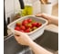 Дуршлаг складной Sugar&Spice Barberry, квадратный с боковыми ручками, 2,2 л, латте 282874 2