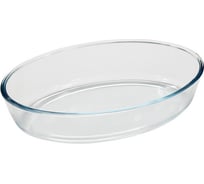 Форма для запекания Mallony CRISTALLINO объем 4 л из боросиликатного стекла овальная форма без ручек 005567