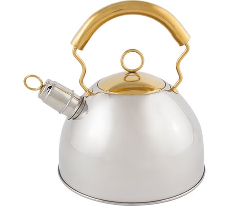 Чайник Mallony из нержавеющей стали DJB-3427 2.5 литра со свистком капсульное дно 910070