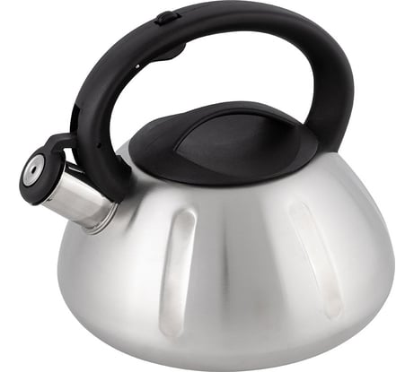 Чайник Mallony MAL-066 из нержавеющей стали 3 литра цельнометаллический матовый со свистком 910086