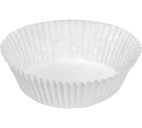 Круглая бумажная капсула-тарталетка PAPSTAR 25х50 мм белая PS-18387