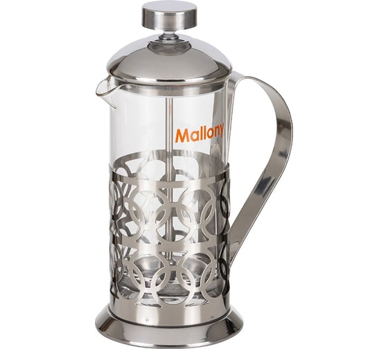 Чайник/кофейник Mallony кофе-пресс Olimpia T046-350ML сталь аналог 950090 тр 12 шт 950100