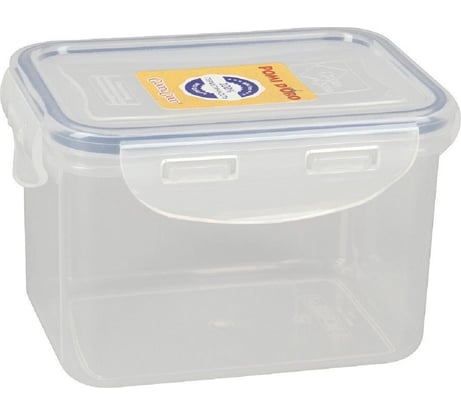 Прямоугольный пластиковый контейнер Pomi d'Oro 0,63 л RUS-575008