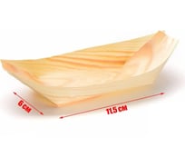 Лодочка для еды Viatto WB-115 50 шт 157349