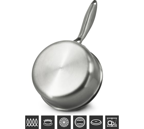 Соусник-ковш Pomi d'Oro 16 см с крышкой P-615251 Senza graffi