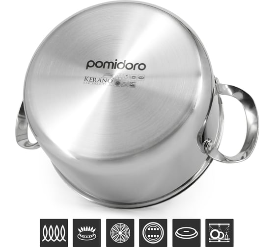 Кастрюля Pomi d'Oro с крышкой 22 см 4,5 л P595729 Maestro