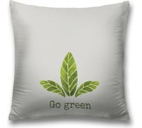 Декоративная наволочка JoyArty Go green на молнии, 45x45 см sl_378459