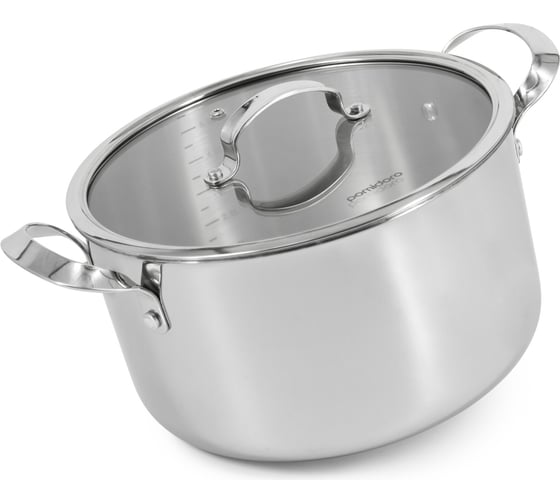 Кастрюля Pomi d'Oro с крышкой 24 см 6 л P595730 Maestro