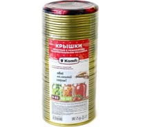 Закаточные крышки Komfi d 82 мм, золотые, 1000 шт 119051