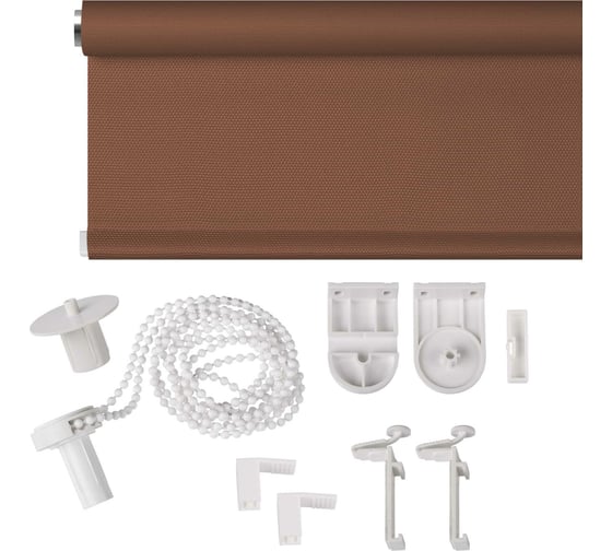 Рулонная штора PRAKTO JUTA Какао 40x150 см 7794045