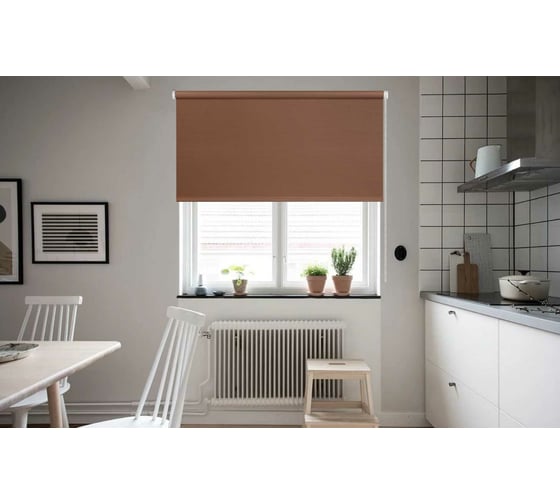 Рулонная штора PRAKTO JUTA Какао 80x150 см 7794113