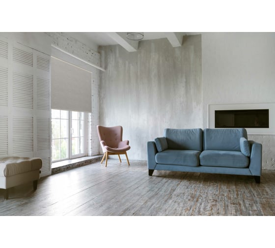 Рулонная штора PRAKTO Mariaz 60x160 см, белый 8317185