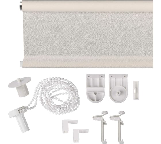 Рулонная штора PRAKTO Mariaz 60x160 см, белый 8317185