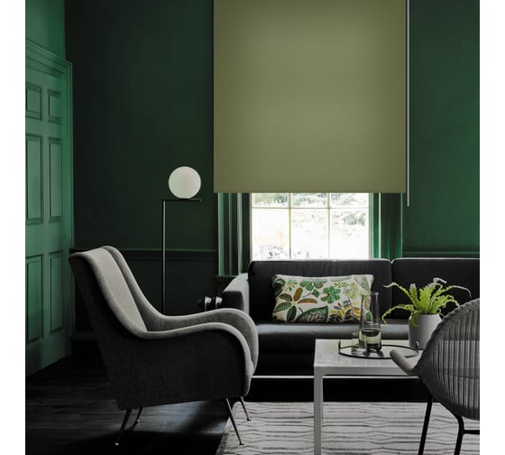 Рулонная штора PRAKTO Shantung 200x175 см, оливковый 6533636