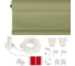 Рулонная штора PRAKTO Shantung 200x175 см, оливковый 6533636 5