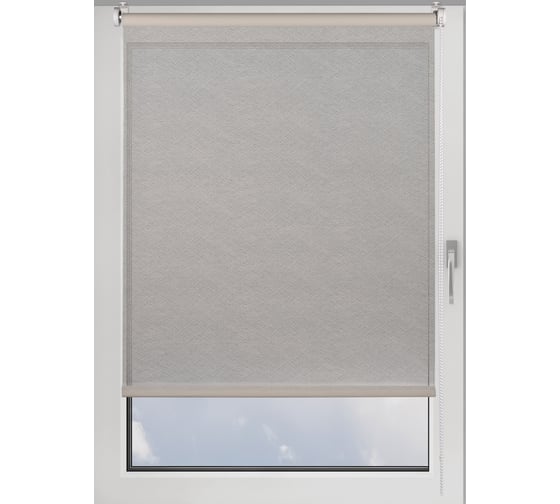 Рулонная штора PRAKTO Mariaz 80x160 см, белый 8317208