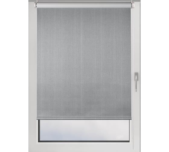 Рулонная штора PRAKTO BLACKOUT Dublin 80x250 см, серый 8310605 1