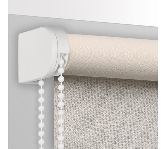 Рулонная штора PRAKTO Mariaz 140x175 см, белый 8317246