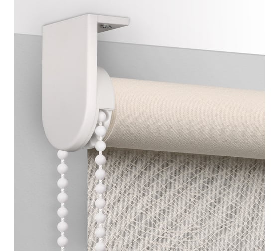 Рулонная штора PRAKTO Mariaz 140x175 см, белый 8317246