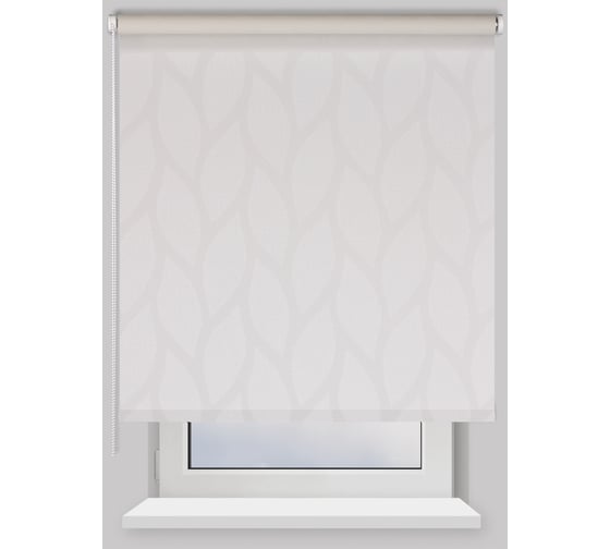 Рулонная штора PRAKTO Bella 200x175 см, белый 6530659 1