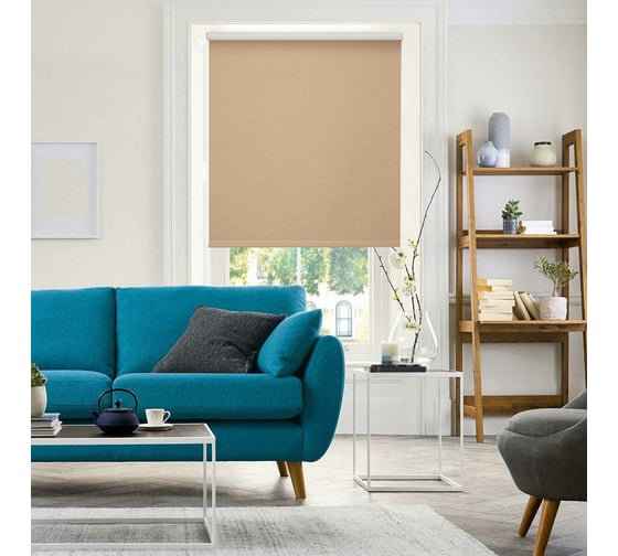 Рулонная штора PRAKTO BLACKOUT Dublin 80x250 см, коричневый 8310582