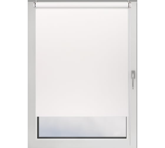 Рулонная штора PRAKTO Blackout Color 55x160 см, белый 8314153